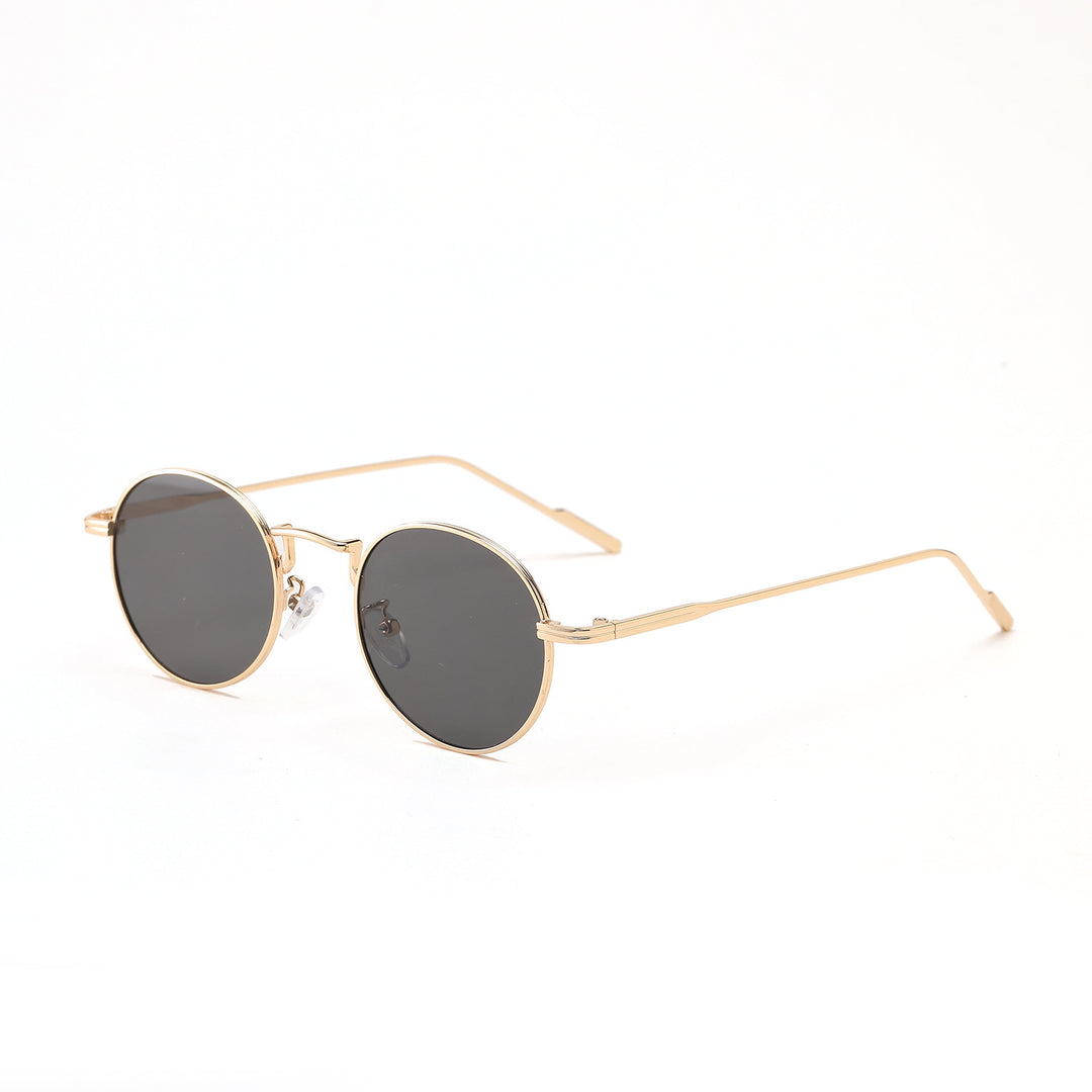 Dame rund modisk solbrille med elegant design Skanto