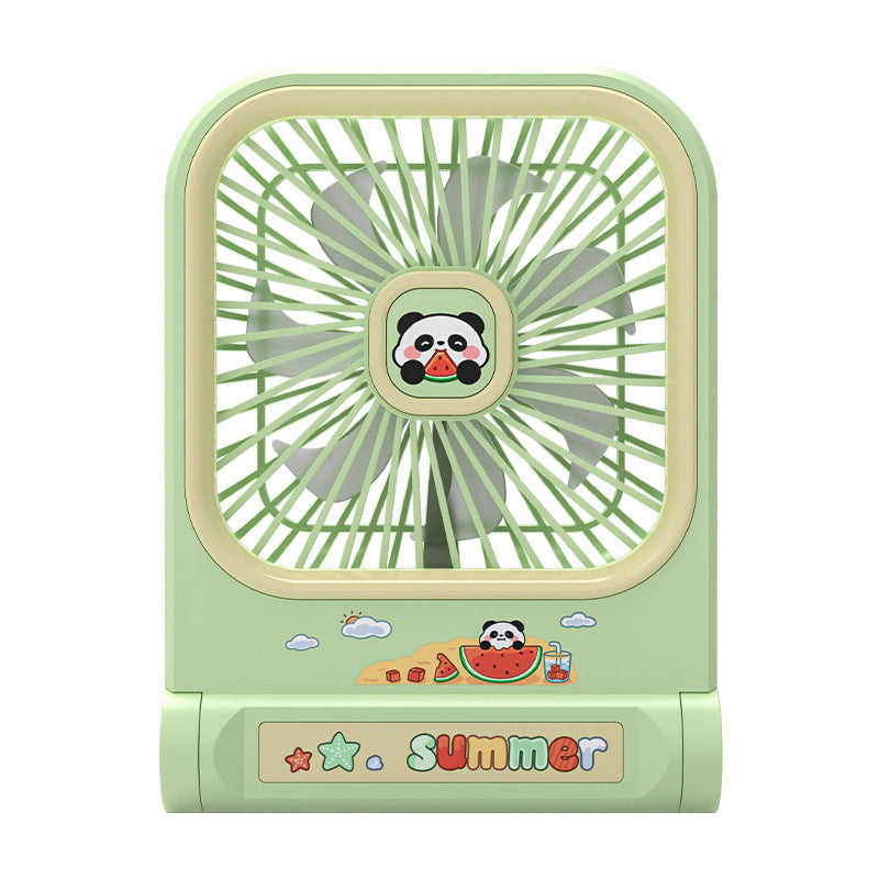 Damen Bærbar Mini-vifte i panda-design Skanto