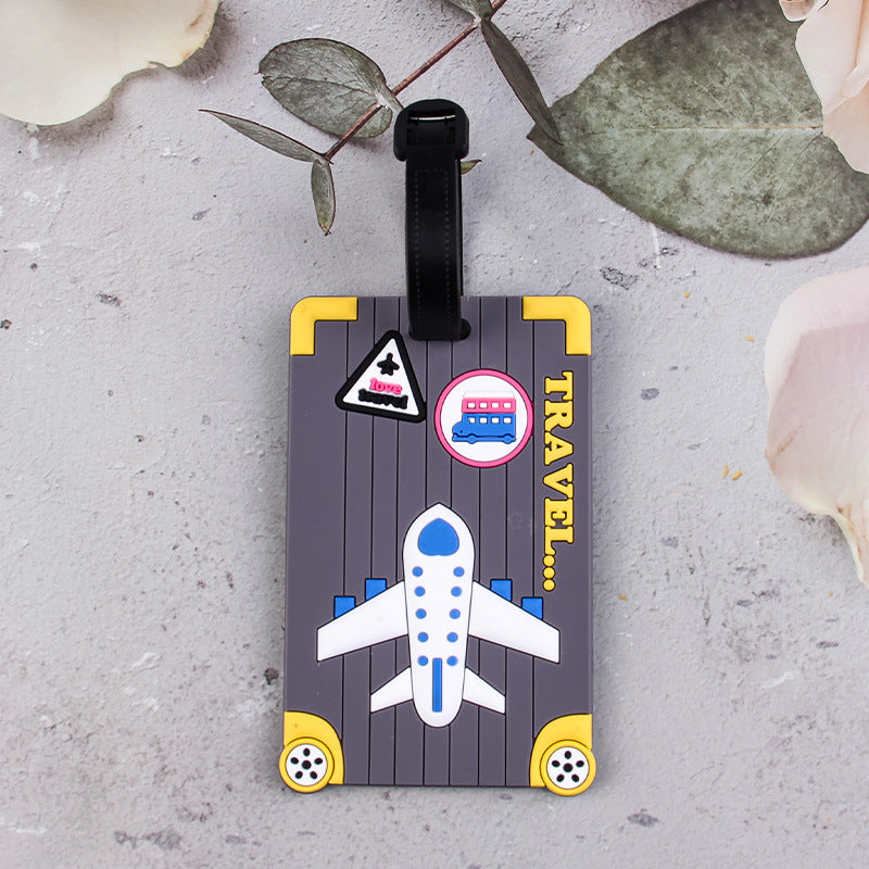 Morsom bagasjelapp med flytematisk design Skanto