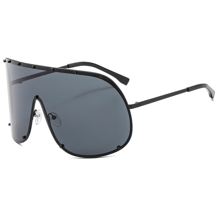 Women's futuristic sunglasses with large frame and innovative design Skanto