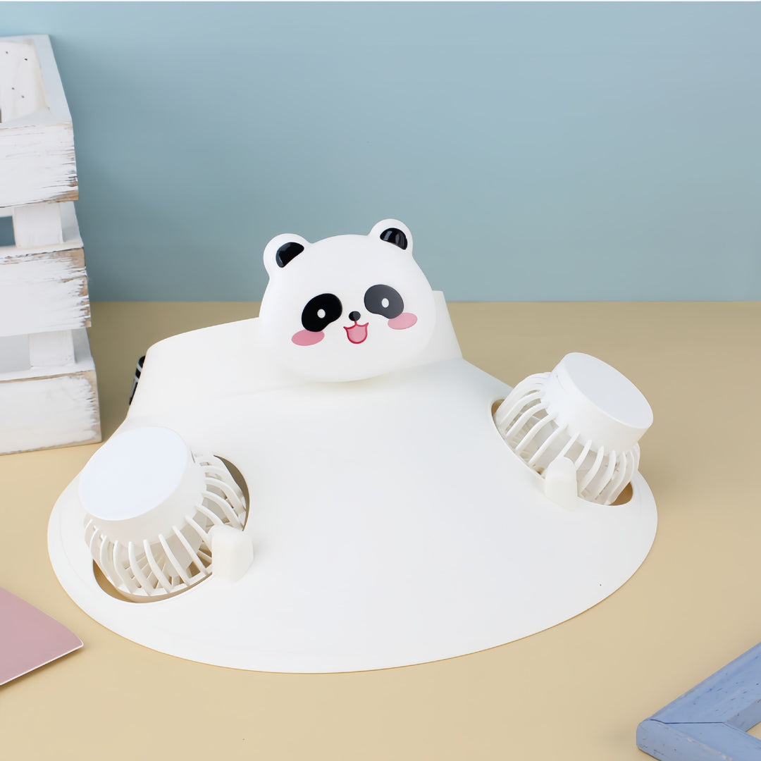 Damer Bærbar Håndvifte med dyreaktig Panda-design Skanto