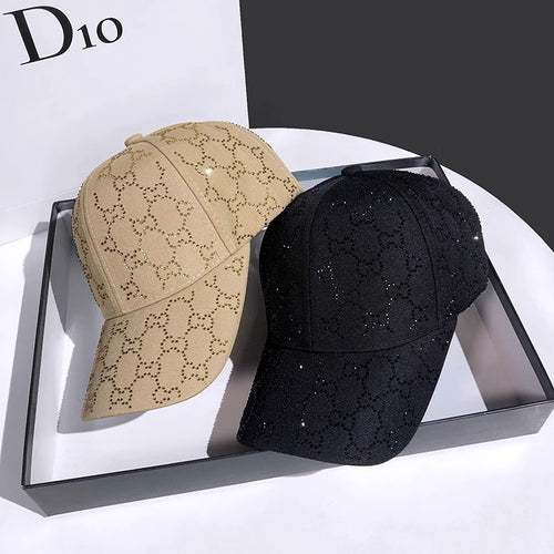 Kvinnes Fasjonabel Laser-Cut Baseball Caps Skanto