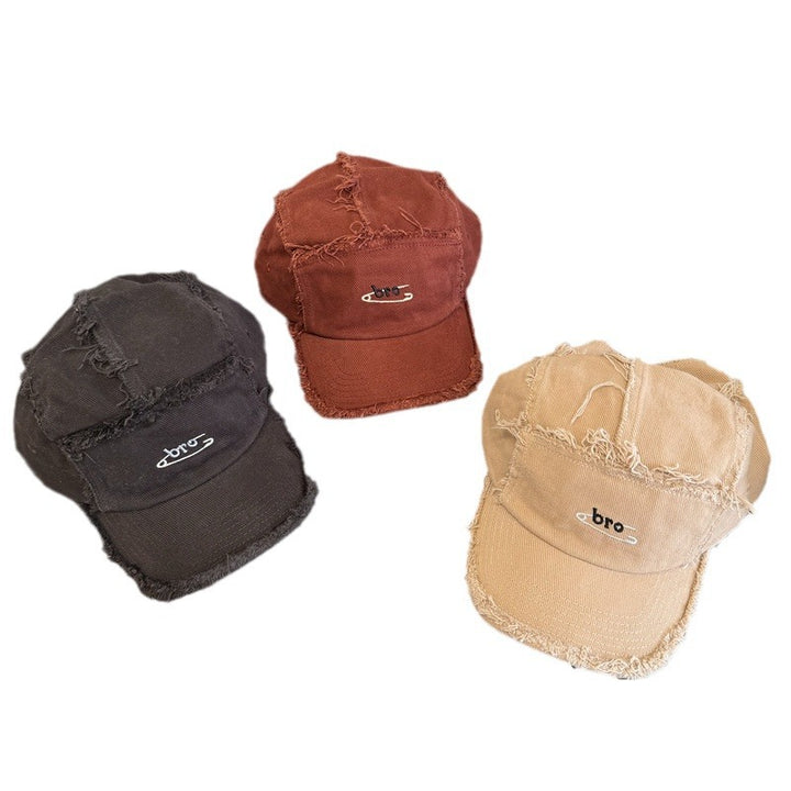 Herre Slitt Denim Snapback Caps Skanto