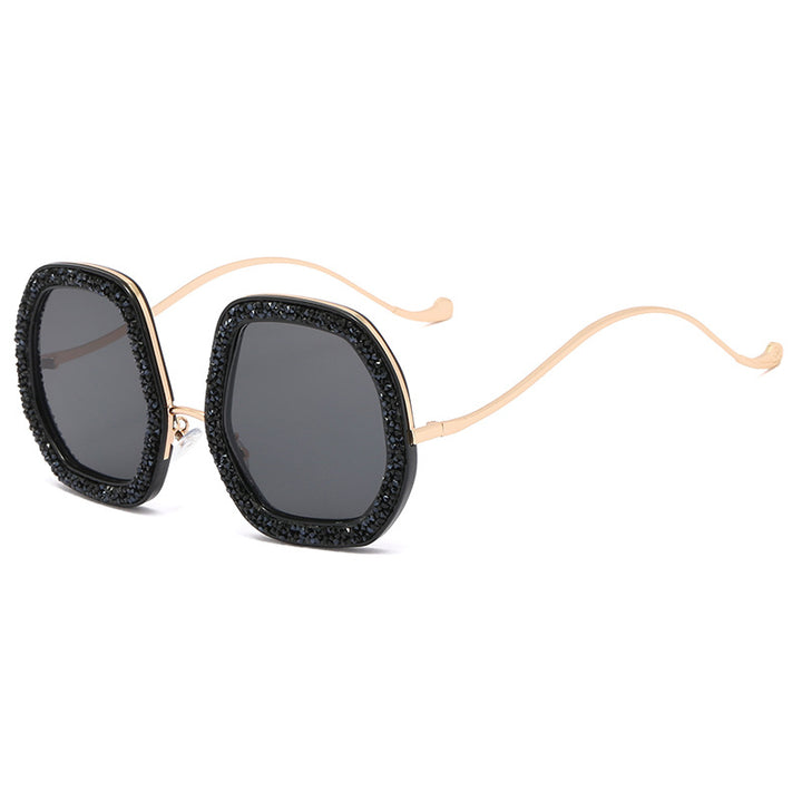 Damer ekstravagant solbrille med glitrende ramme Skanto