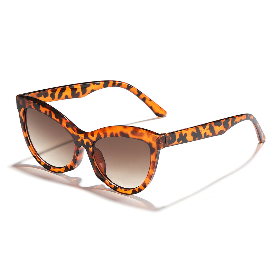 Dame trendy svart-hvitt solbrille Skanto