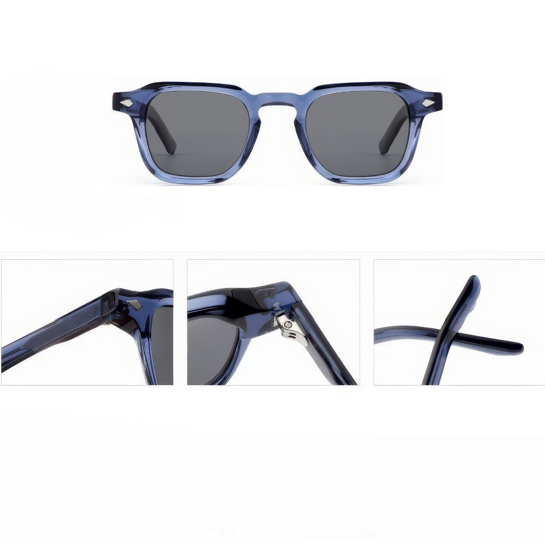 Dame solbrille i moderne, gjennomsiktige design med polariserte glass Skanto