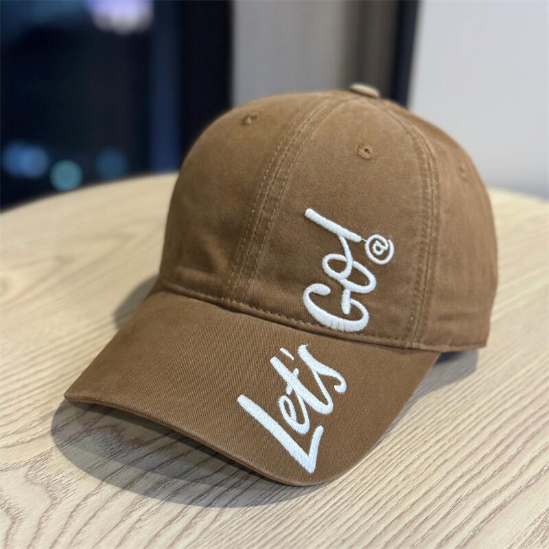 Kvinners brodert casual bomull baseball caps Skanto