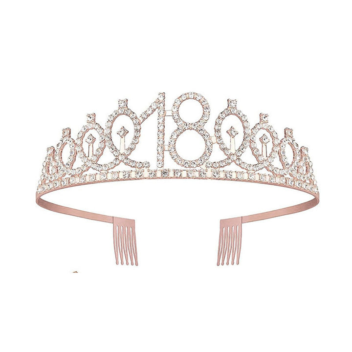 Dame Glitrende Krone med Swarovski-stener Skanto