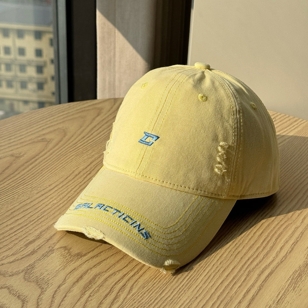 Herre Slitt Denim Baseball Caps Skanto