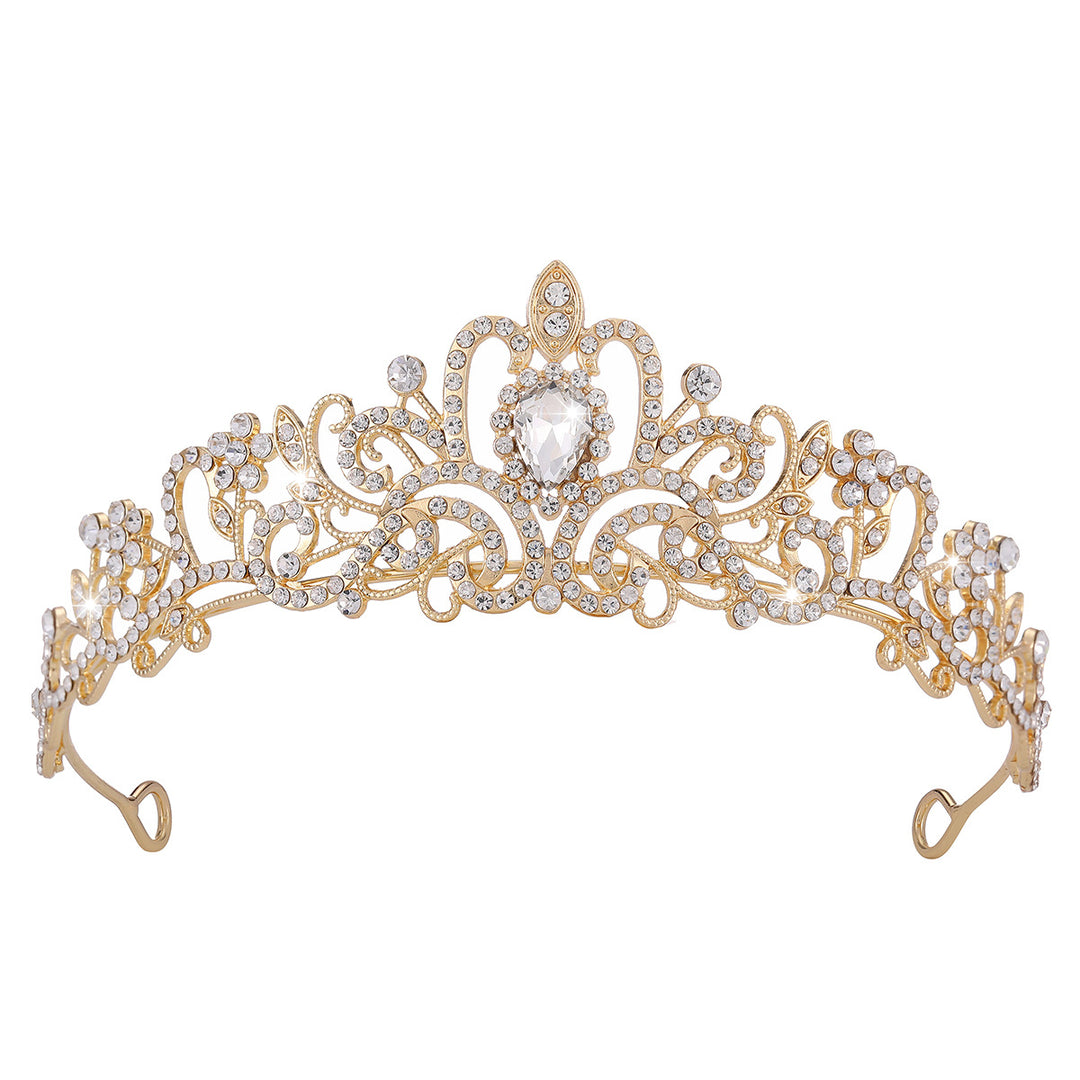 Damer Glitrende Krystall-Tiara med filigran design Skanto