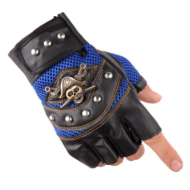 Men's Biker Gloves with Breathable Mesh Material and Robust Design Skanto