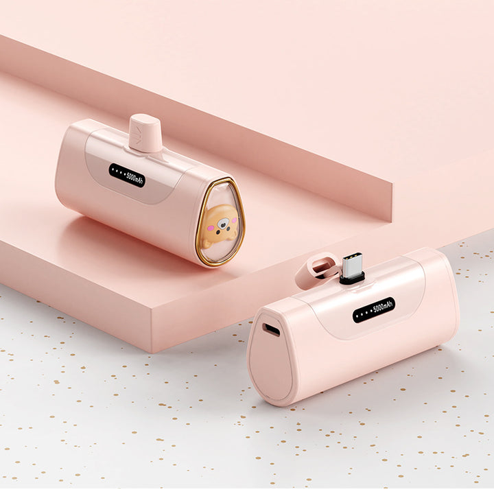 Morsom Powerbank med integrert dyrefigur Skanto