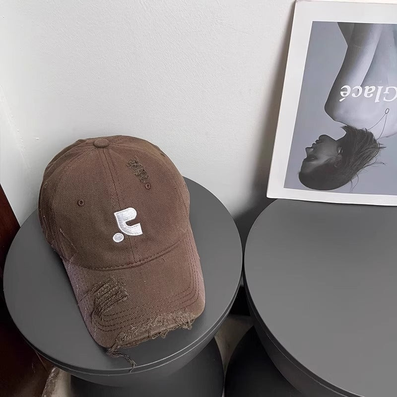 Kvinnens slitt denim baseball cap Skanto 1784084028