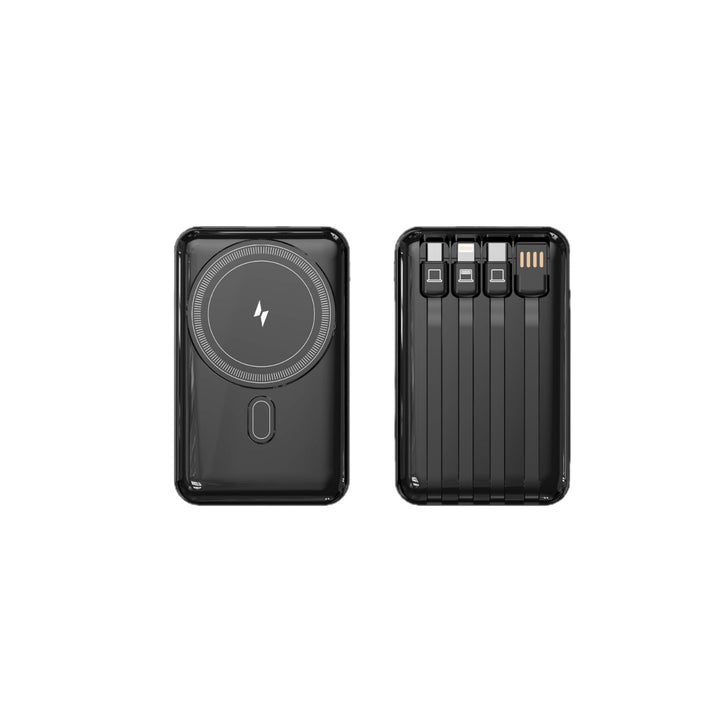 Powerbank med integrert ladekabel og stilfullt design Skanto