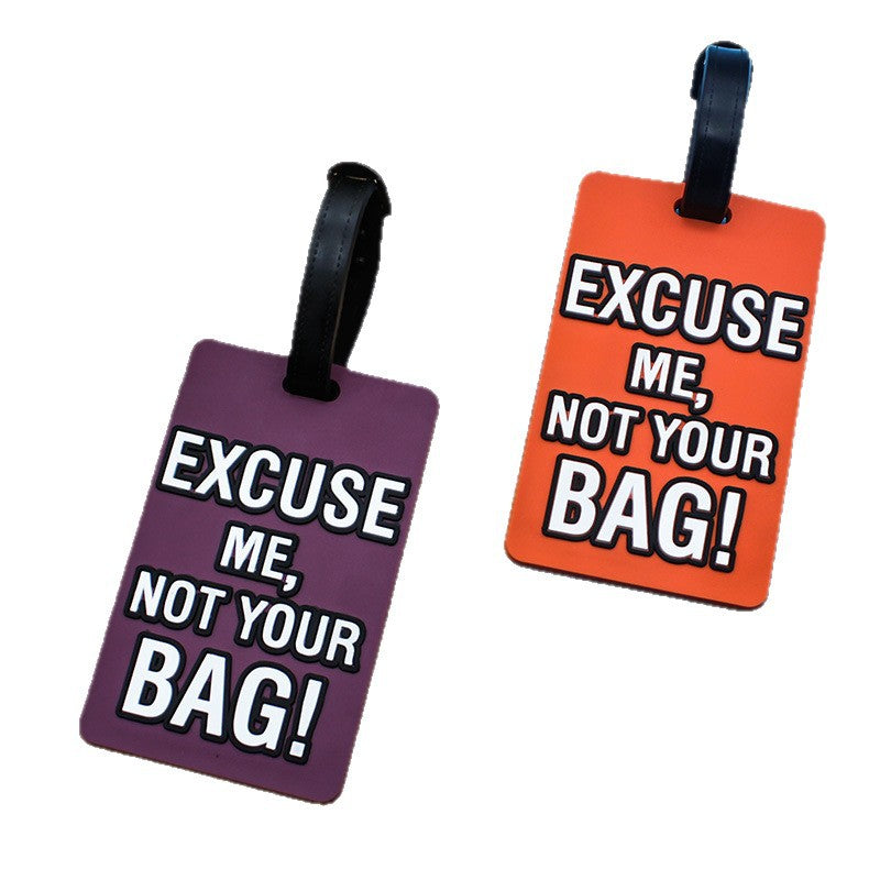 Unisex Bag tag med morsom tekst Skanto