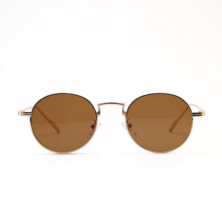 Dame rund modisk solbrille med elegant design Skanto