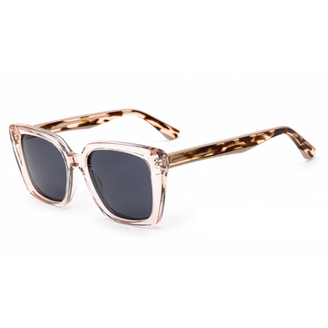 Damer oversized solbriller med matt finish og stilige detaljer Skanto