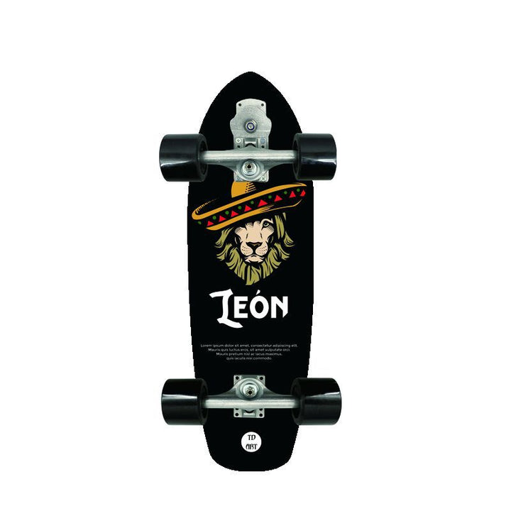 Retro-inspirert mini cruiser skateboard Skanto