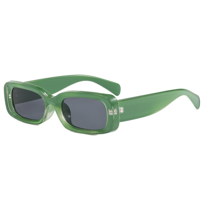 Dame moteriktig solbrille med rektangulær stil og UV-beskyttelse Skanto