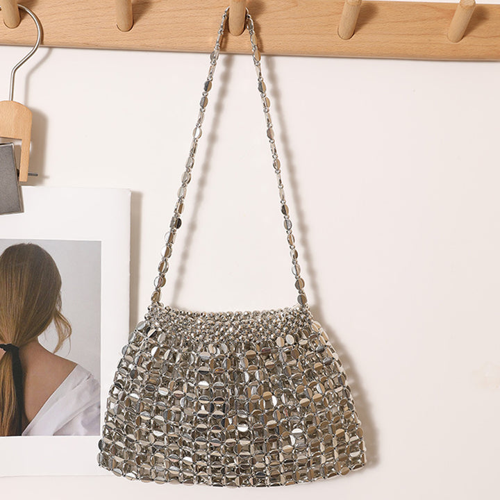 Modern shoulder bag in sparkling design Skanto