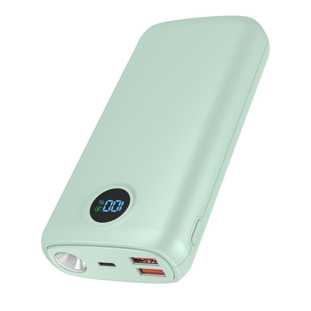 Powerbank med LCD-skjerm og hurtigladefunksjon Skanto