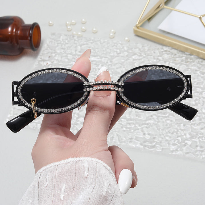 Damer ekstravagant moderne solbriller med rhinestones ramme Skanto