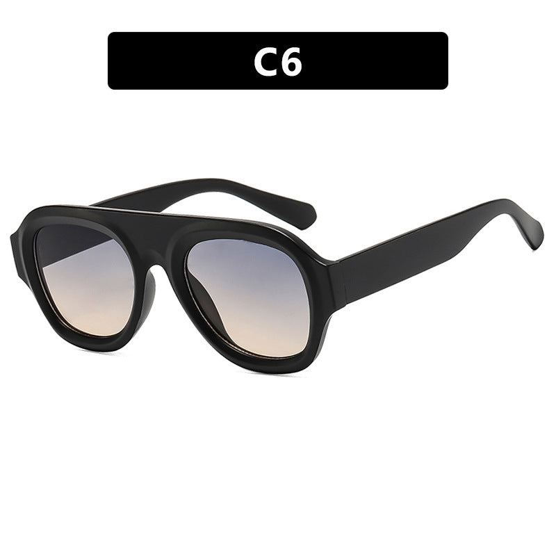 Damer oversized solbrille med moderne design og UV-beskyttelse Skanto