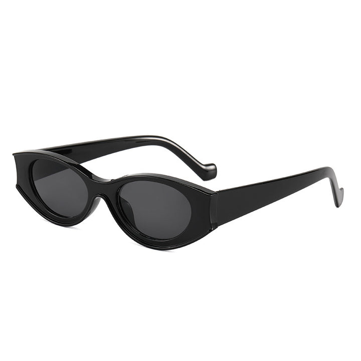 Damer Cat-Eye solbriller med kontrasterende rammedesign Skanto