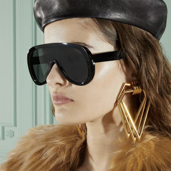 Women's futuristic sports sunglasses with wide field of vision and UV protection Skanto