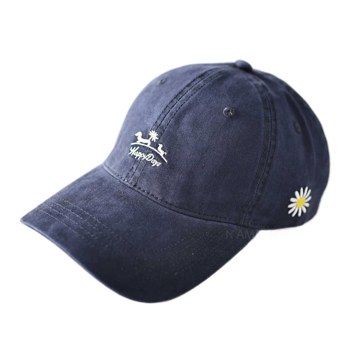 Kvinne Lettvektig Bomull Brodert Caps Skanto