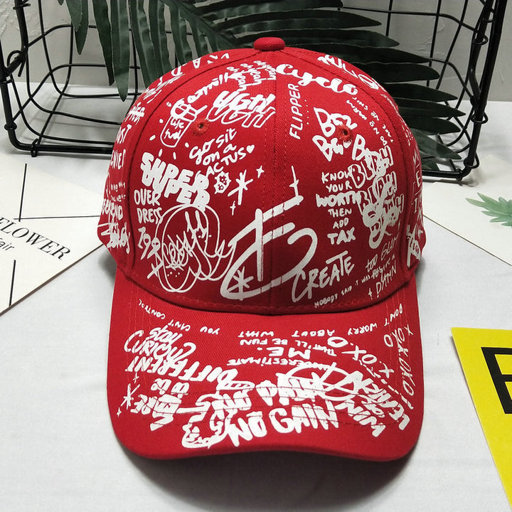 Herre Graphic Print Snapback Cap Skanto