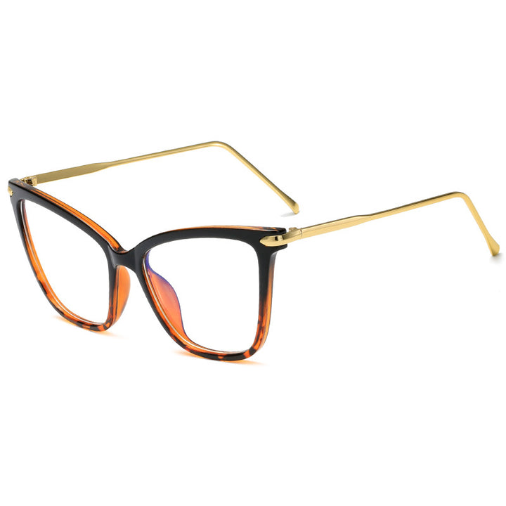 Dame Cat-Eye Briller med filigran metallramme Skanto