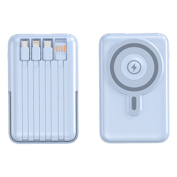 Bærbar Powerbank med integrerte ladekabler og Magsafe-funksjon Skanto