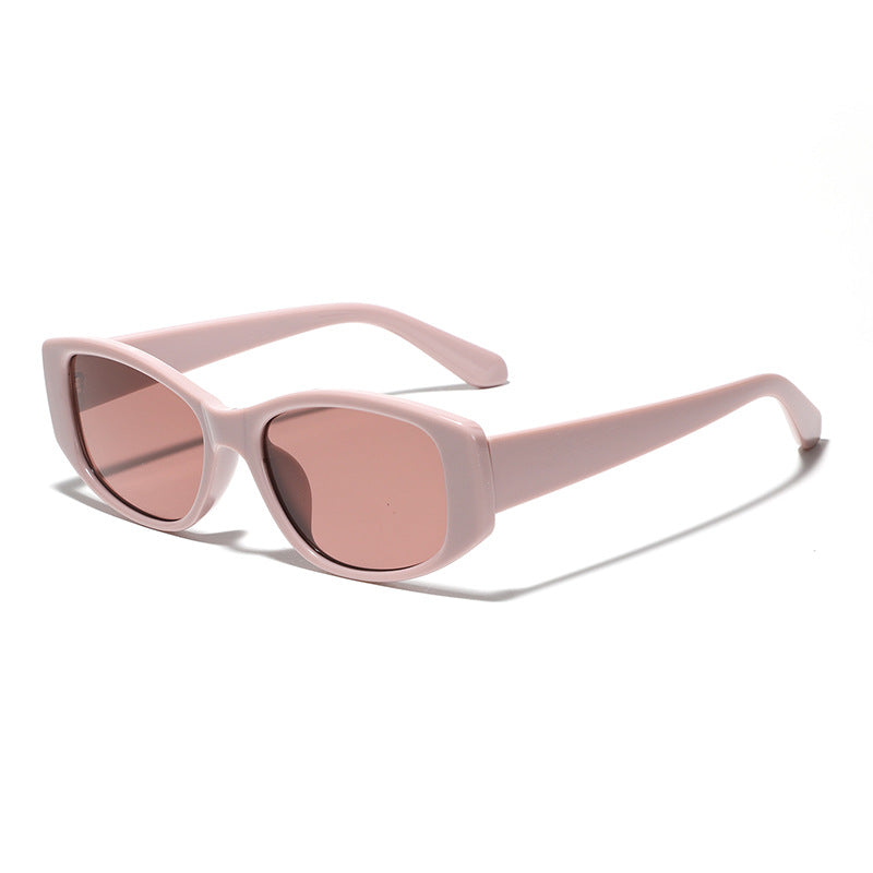 Dame moteriktig katteøye-solbrille med holografisk design Skanto