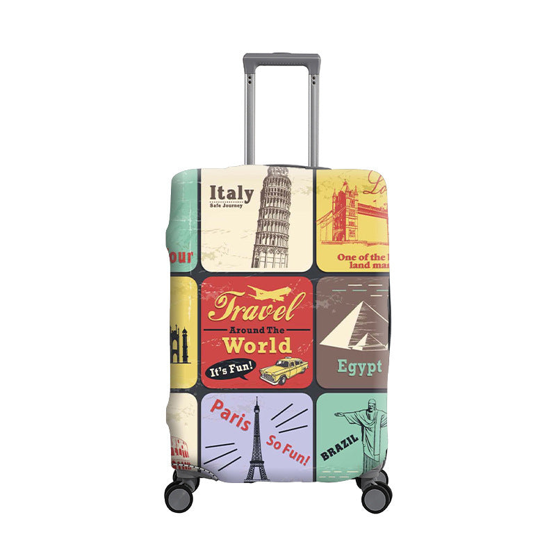Dame koffertrekk i robust camomønster Skanto
