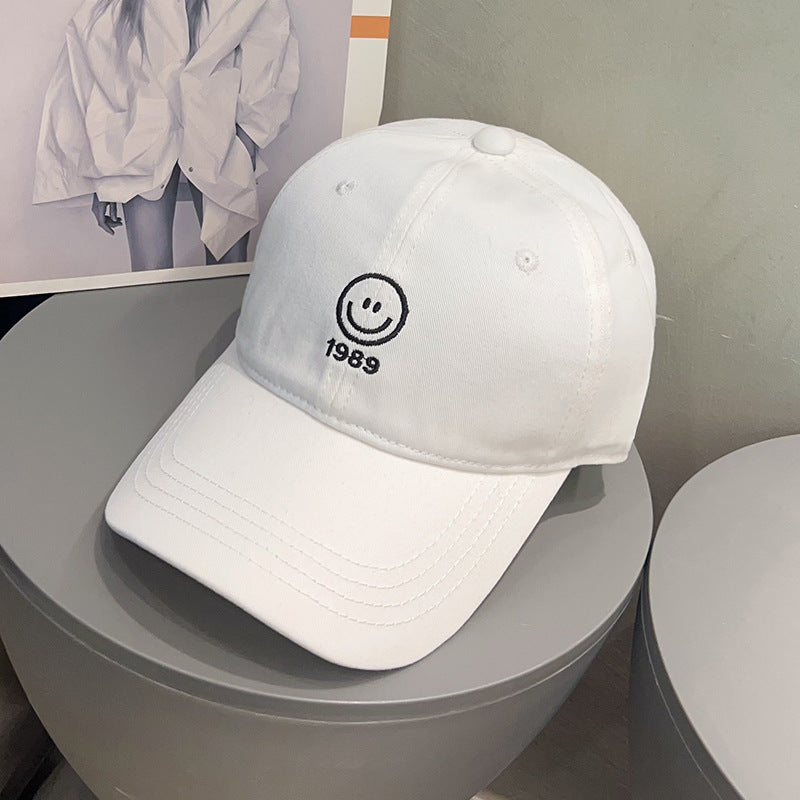 Herre Casual Smiley Brodert Baseball Cap Skanto