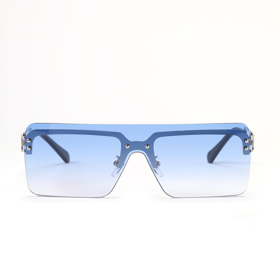 Dame oversized solbriller med moderne geometrisk design Skanto