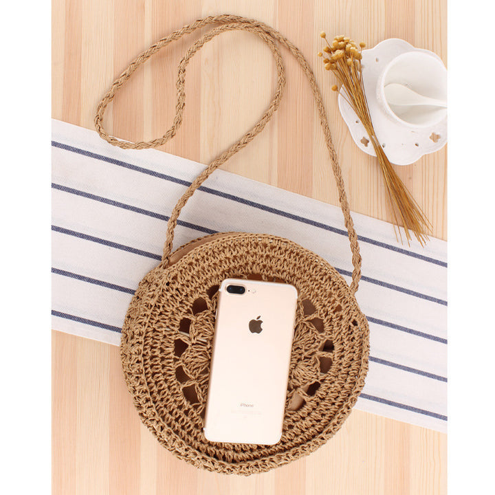 Rund Makramee Crossbody Bag Skanto