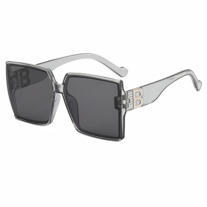 Dame Overdimensjonert Solbrille med luksuriøs Detalj Skanto