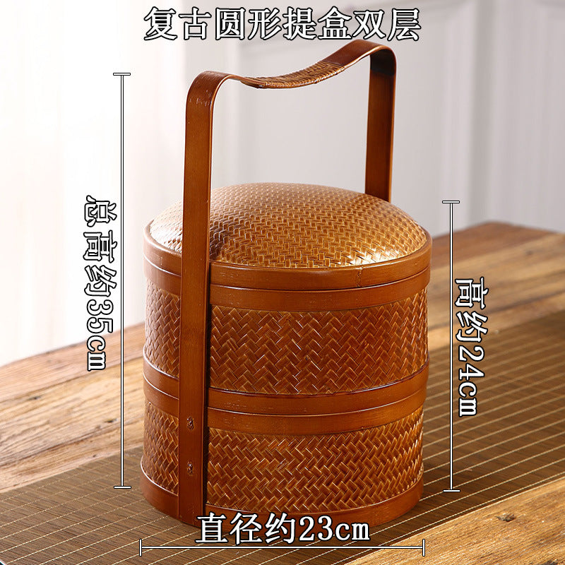 Women's Vintage Storage Basket Skanto