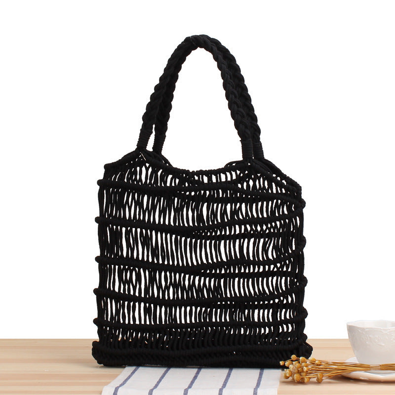Braided tote bag with inner pouch Skanto