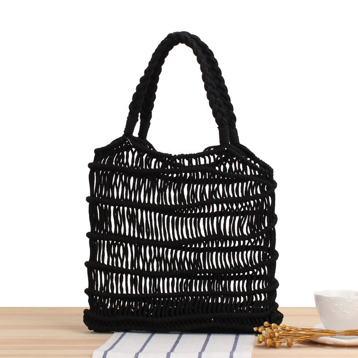 Braided tote bag with inner pouch Skanto