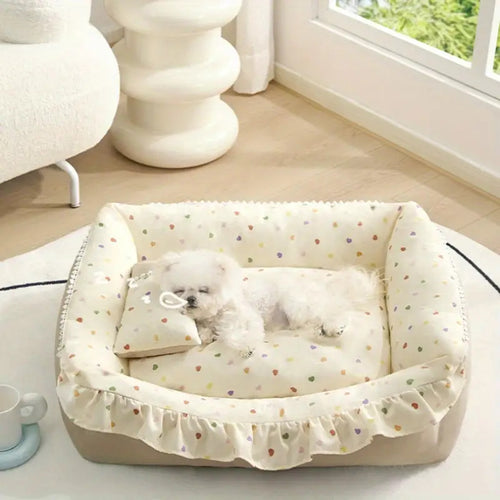 Premium Cozy Hundeseng med Volanger Kanter