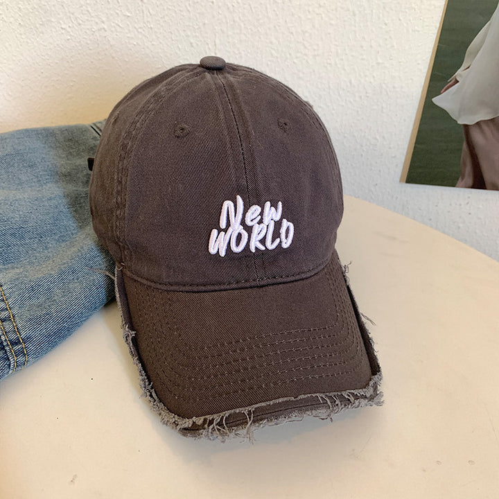 Unisex Distressed Signature Baseball Cap Skanto