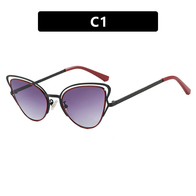 Women's Cat-Eye Glasses with Noble Metal Frame and Comfortable Fit Skanto