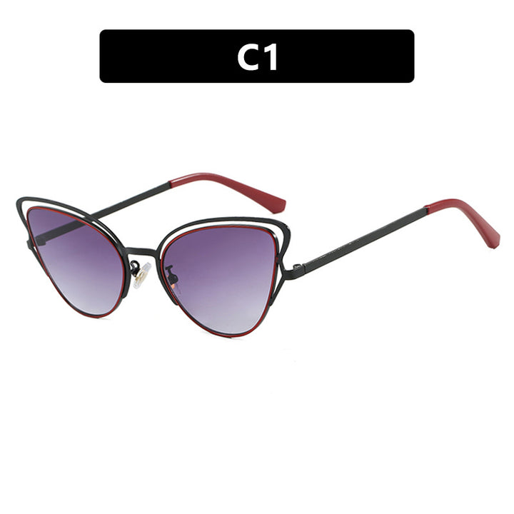 Women's Cat-Eye Glasses with Noble Metal Frame and Comfortable Fit Skanto