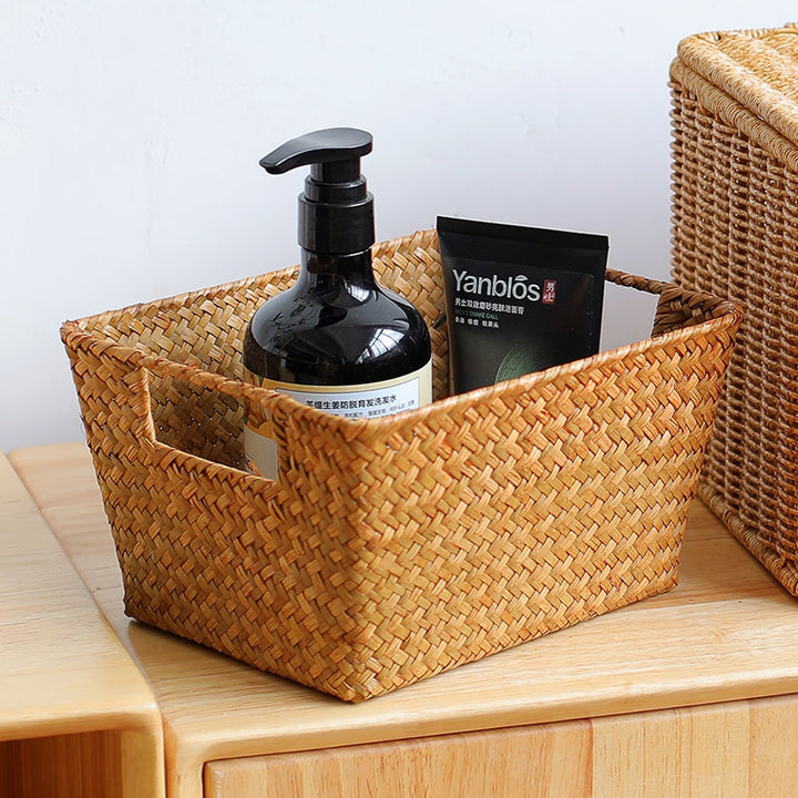Unisex Oppbevaringskurv laget av håndvevet naturmateriale Skanto