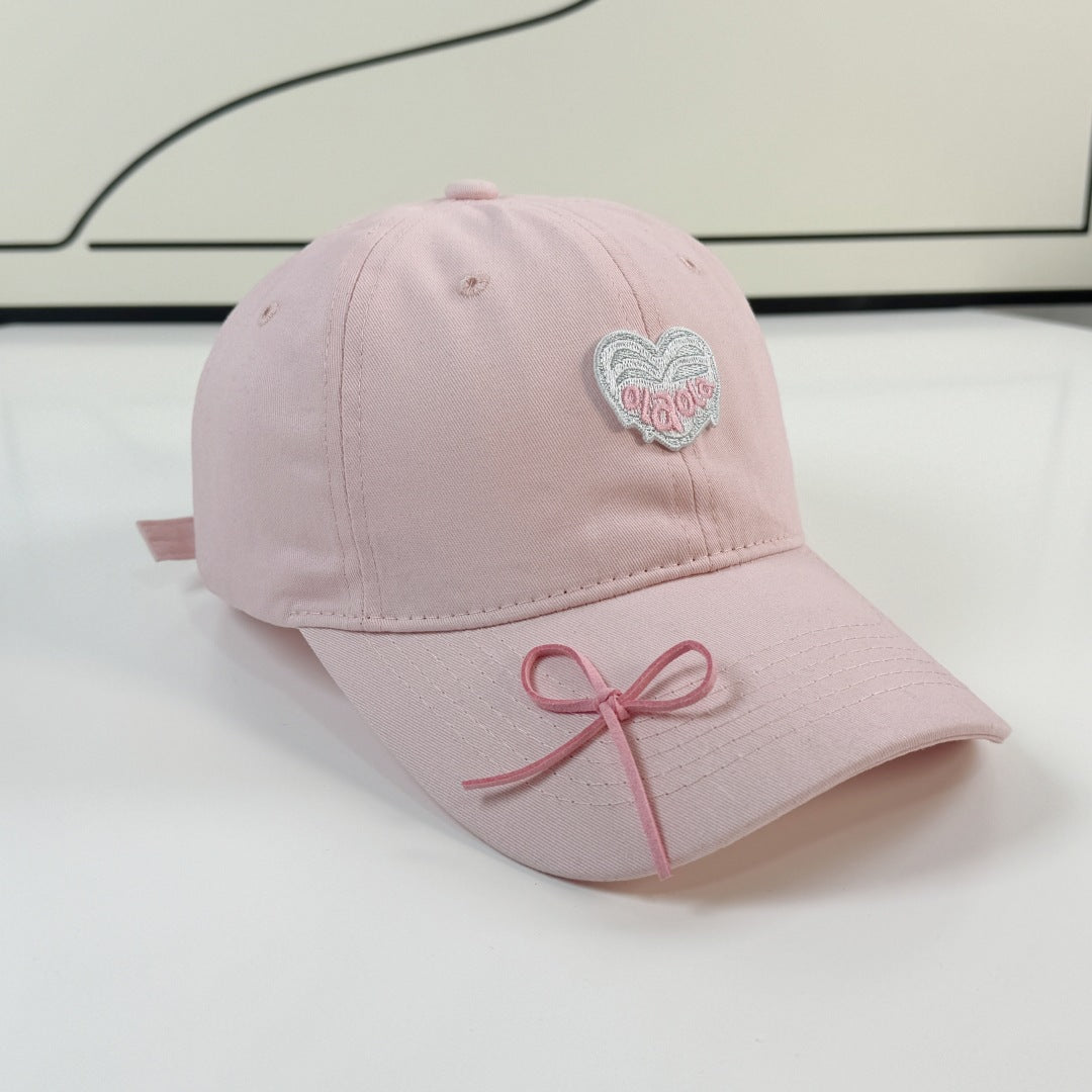 Kvinnes Justerbar Brodert Sløyfe Caps Skanto