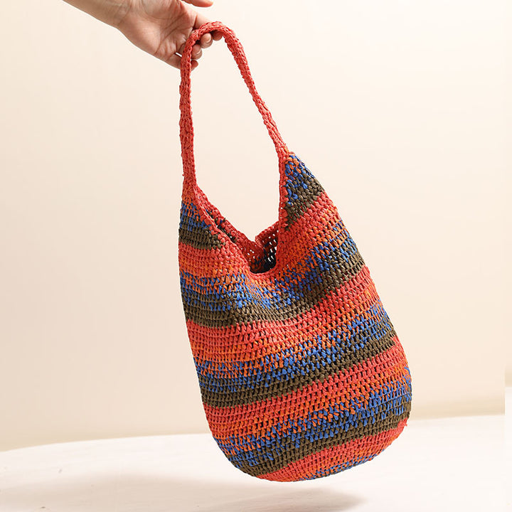 Handmade Loose Bag in Woven Material Skanto