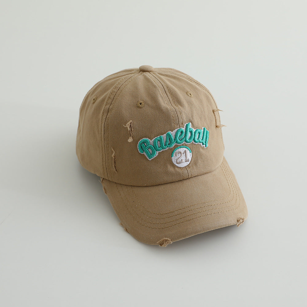 Men's Distressed Cotton Baseball Cap Skanto